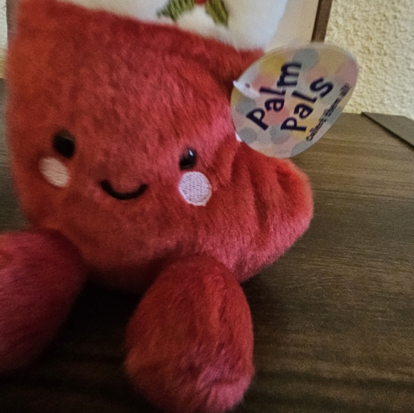 Palm Pal Holly The Stocking Hallmark Aurora Soft Plush 4.5 Inch NEW Christmas - Picture 10 of 10